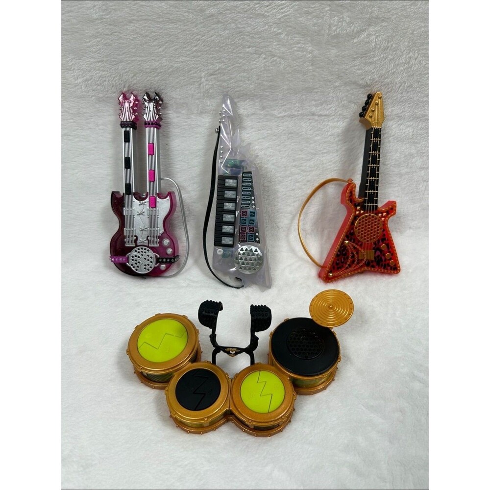 MGA LOL Doll Musical Accessories Bundle Guitars Drum Set with Harness